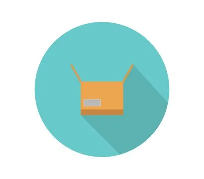Box icon illustrated in vector on white background Illustrazione stock
