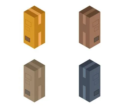 Box icon illustrated in vector on white background box icon illustrated in... Stock Photos