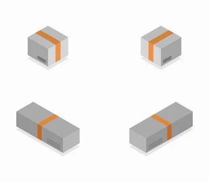 Box icon illustrated in vector on white background box icon illustrated in... Stock Photos
