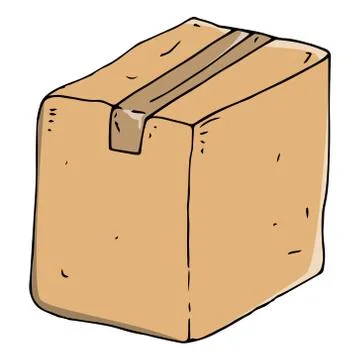 Box icon. Illustrazione stock