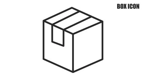 Box Icon. Stock Illustration