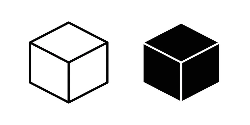 Box icon Illustration set. Vector Eps10 for apps Stock Illustration