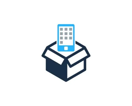Box Icon Logo Design Element (61) Illustrazione stock gratuita