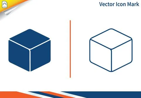 Box icon mark vector illustration graphic design. Stockillustratie