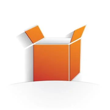 Box icon paper Stock Illustration