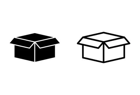 Box icon set. box vector icon, package, parcel 스톡 일러스트