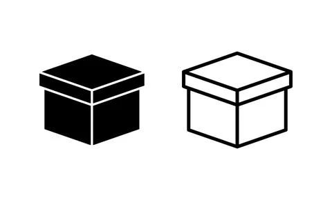 Box icon vector. box sign and symbol, parcel, package Stock Illustration
