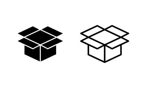 Box icon vector. box sign and symbol, parcel, package Stock Illustration