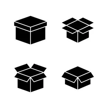 Box icon vector. box sign and symbol, parcel, package Stock Illustration