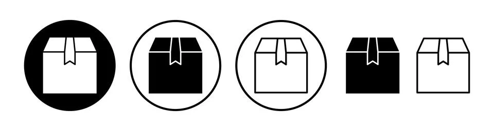 Box icon vector. Box sign. delivery package. parcel box. 스톡 일러스트