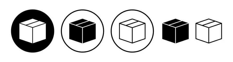 Box icon vector. Box sign. delivery package. parcel box. 스톡 일러스트