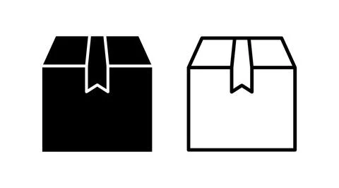 Box icon vector. Box sign. delivery package. parcel box. 스톡 일러스트