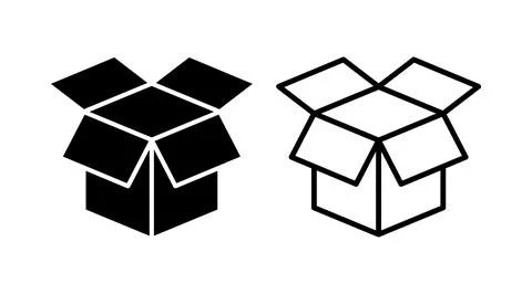 Box icon vector. Box sign. delivery package. parcel box. 库存插图