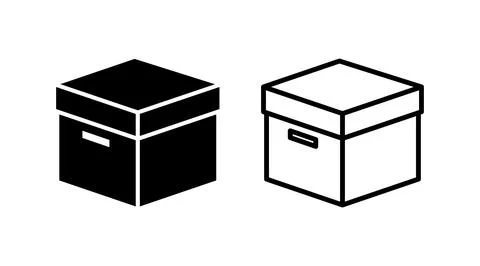 Box icon vector. Box sign. delivery package. parcel box. 库存插图