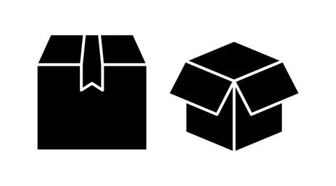 Box icon vector. Box sign. delivery package. parcel box. Illustrazione stock