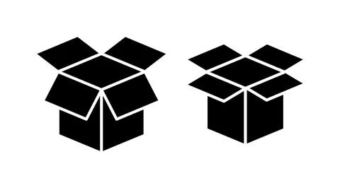 Box icon vector. Box sign. delivery package. parcel box. イラスト素材