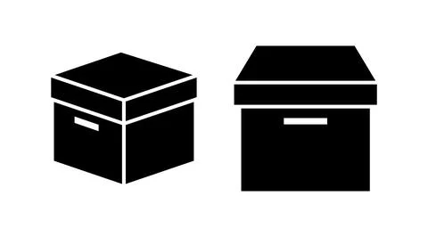 Box icon vector. Box sign. delivery package. parcel box. イラスト素材