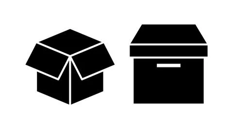 Box icon vector. Box sign. delivery package. parcel box. 스톡 일러스트