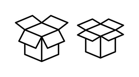 Box icon vector. Box sign. delivery package. parcel box. 스톡 일러스트