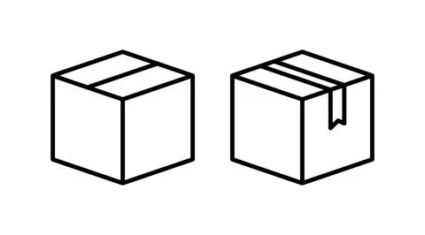 Box icon vector. Box sign. delivery package. parcel box. 스톡 일러스트