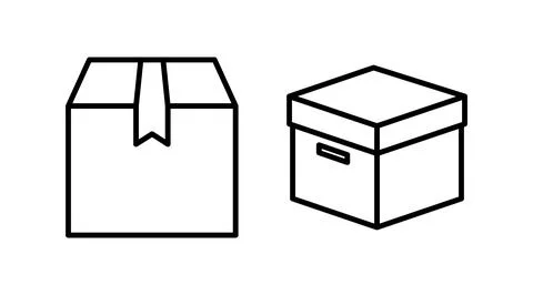 Box icon vector. Box sign. delivery package. parcel box. 库存插图