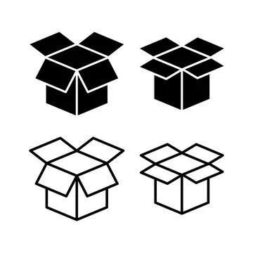 Box icon vector. Box sign. delivery package. parcel box. 스톡 일러스트