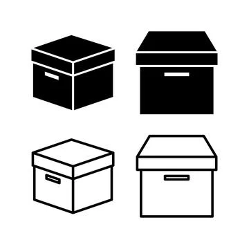 Box icon vector. Box sign. delivery package. parcel box. 스톡 일러스트