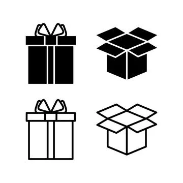 Box icon vector. Box sign. delivery package. parcel box. 库存插图
