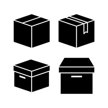 Box icon vector. Box sign. delivery package. parcel box. 库存插图
