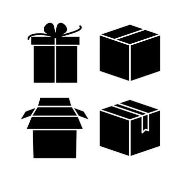 Box icon vector. Box sign. delivery package. parcel box. 스톡 일러스트