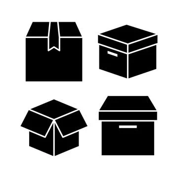 Box icon vector. Box sign. delivery package. parcel box. 스톡 일러스트