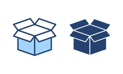 Box icon vector. box sign and symbol, parcel, package Stock Illustration