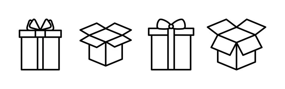 Box icon vector. Box sign. delivery package. parcel box. イラスト素材