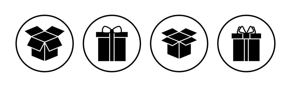 Box icon vector. Box sign. delivery package. parcel box. Stock Illustration