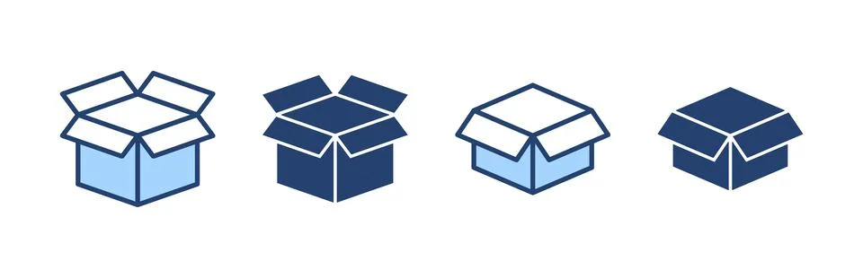 Box icon vector. box sign and symbol, parcel, package Illustrazione stock