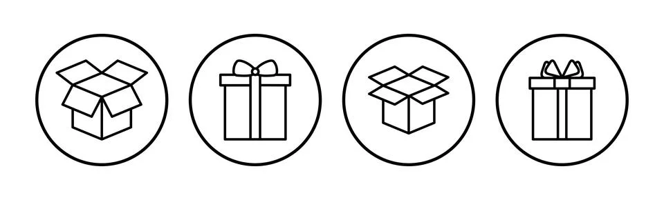 Box icon vector. Box sign. delivery package. parcel box. 库存插图