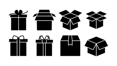 Box icon vector. Box sign. delivery package. parcel box. 库存插图