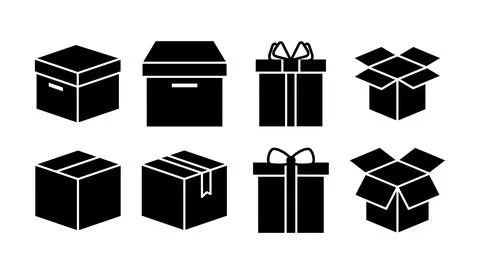Box icon vector. Box sign. delivery package. parcel box. 스톡 일러스트