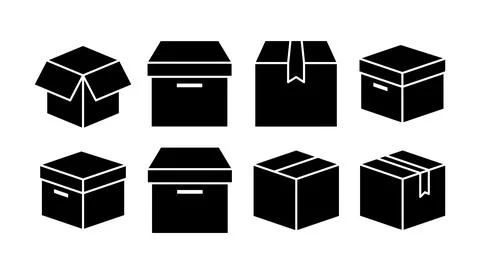 Box icon vector. Box sign. delivery package. parcel box. 스톡 일러스트
