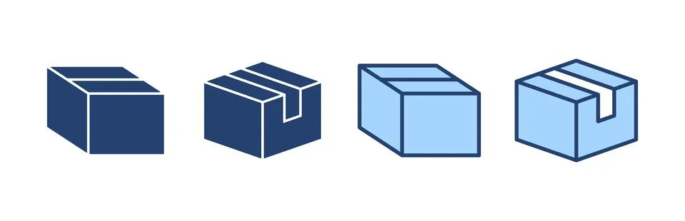Box icon vector. box sign and symbol, parcel, package イラスト素材