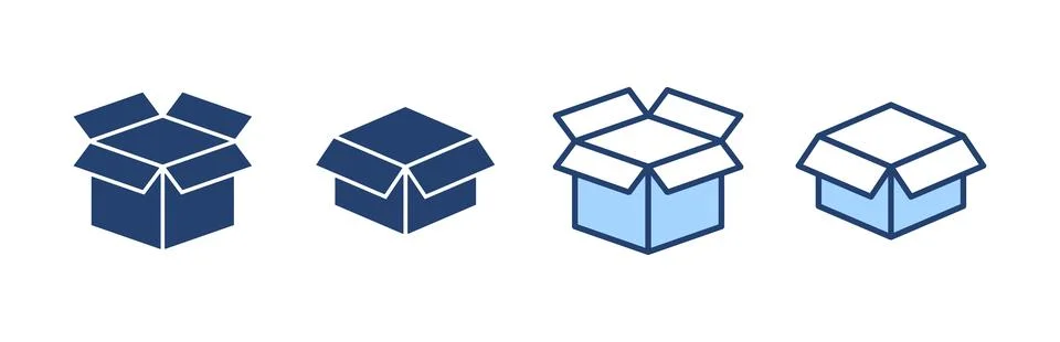Box icon vector. box sign and symbol, parcel, package 스톡 일러스트