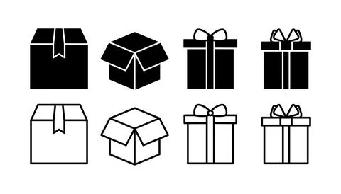 Box icon vector. Box sign. delivery package. parcel box. 스톡 일러스트