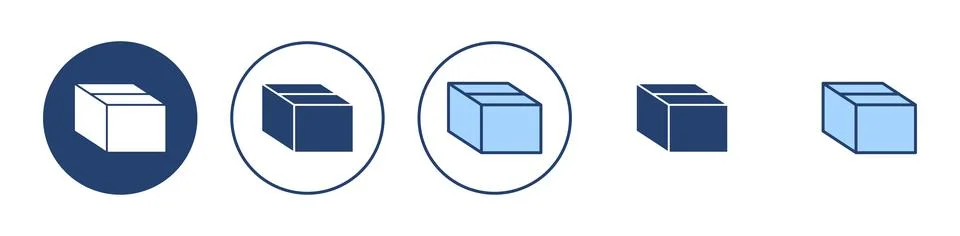 Box icon vector. box sign and symbol, parcel, package Stock Illustration