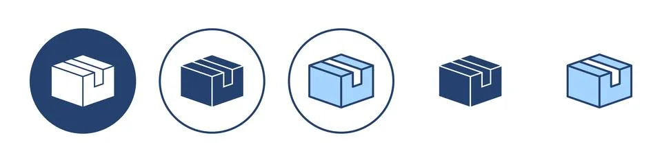 Box icon vector. box sign and symbol, parcel, package Stock Illustration