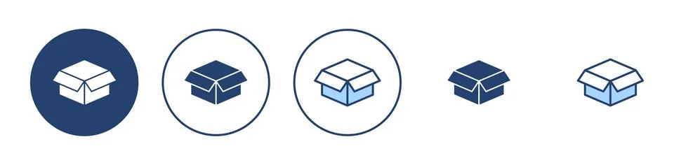Box icon vector. box sign and symbol, parcel, package Stock Illustration