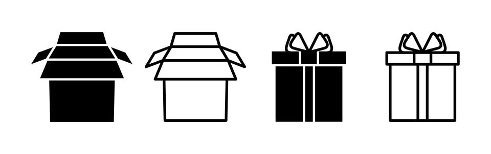 Box icon vector. Box sign. delivery package. parcel box. Stock Illustration