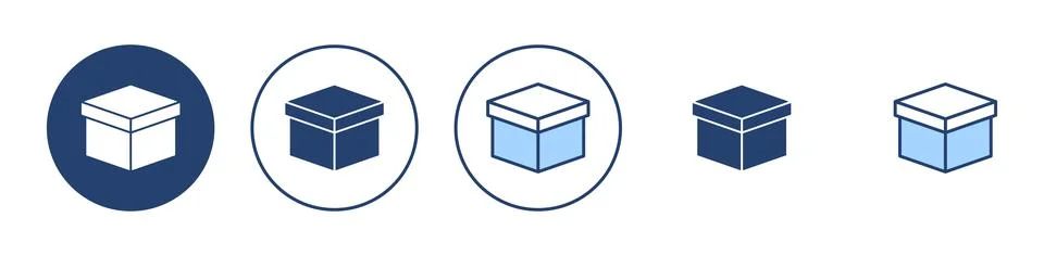 Box icon vector. box sign and symbol, parcel, package Stock Illustration