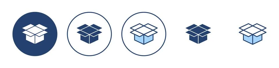 Box icon vector. box sign and symbol, parcel, package 스톡 일러스트