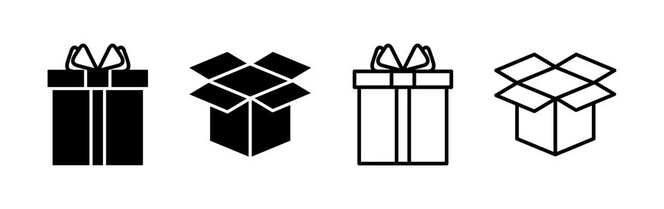 Box icon vector. Box sign. delivery package. parcel box. Stock Illustration