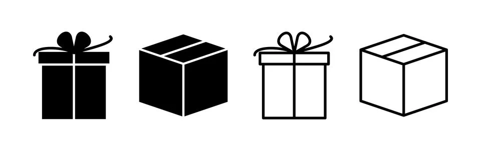 Box icon vector. Box sign. delivery package. parcel box. 库存插图